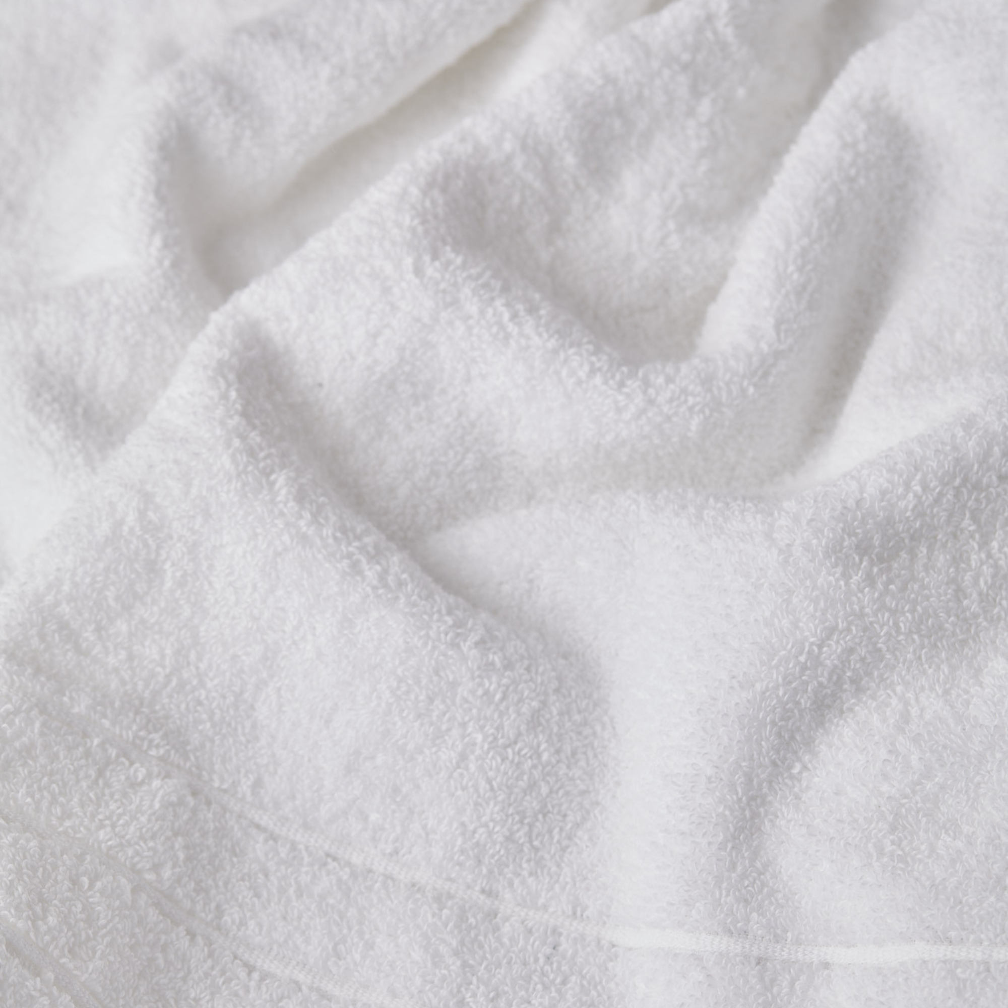 Plush Towel Close Up White