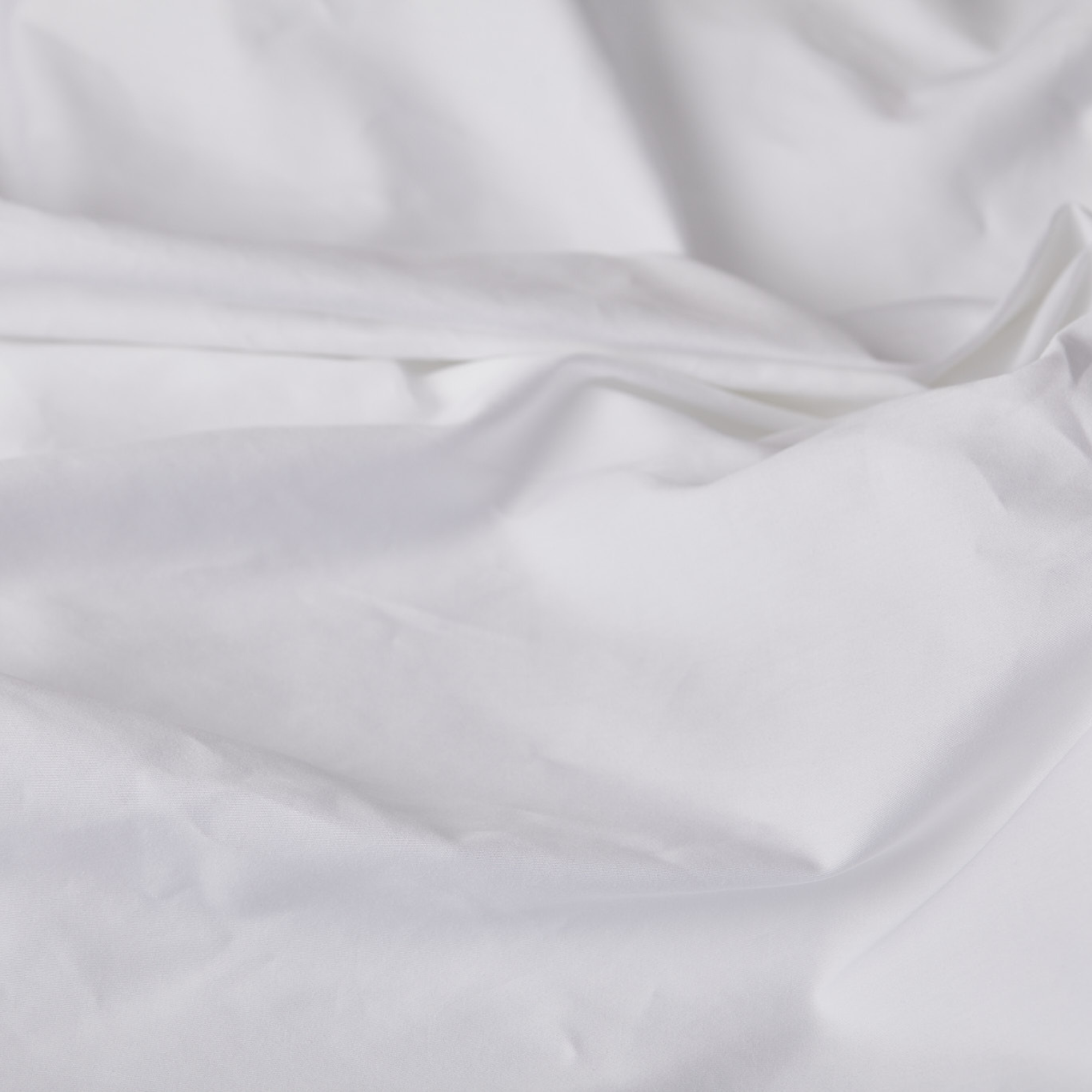 Pure Cotton Fabric Close Up White 3