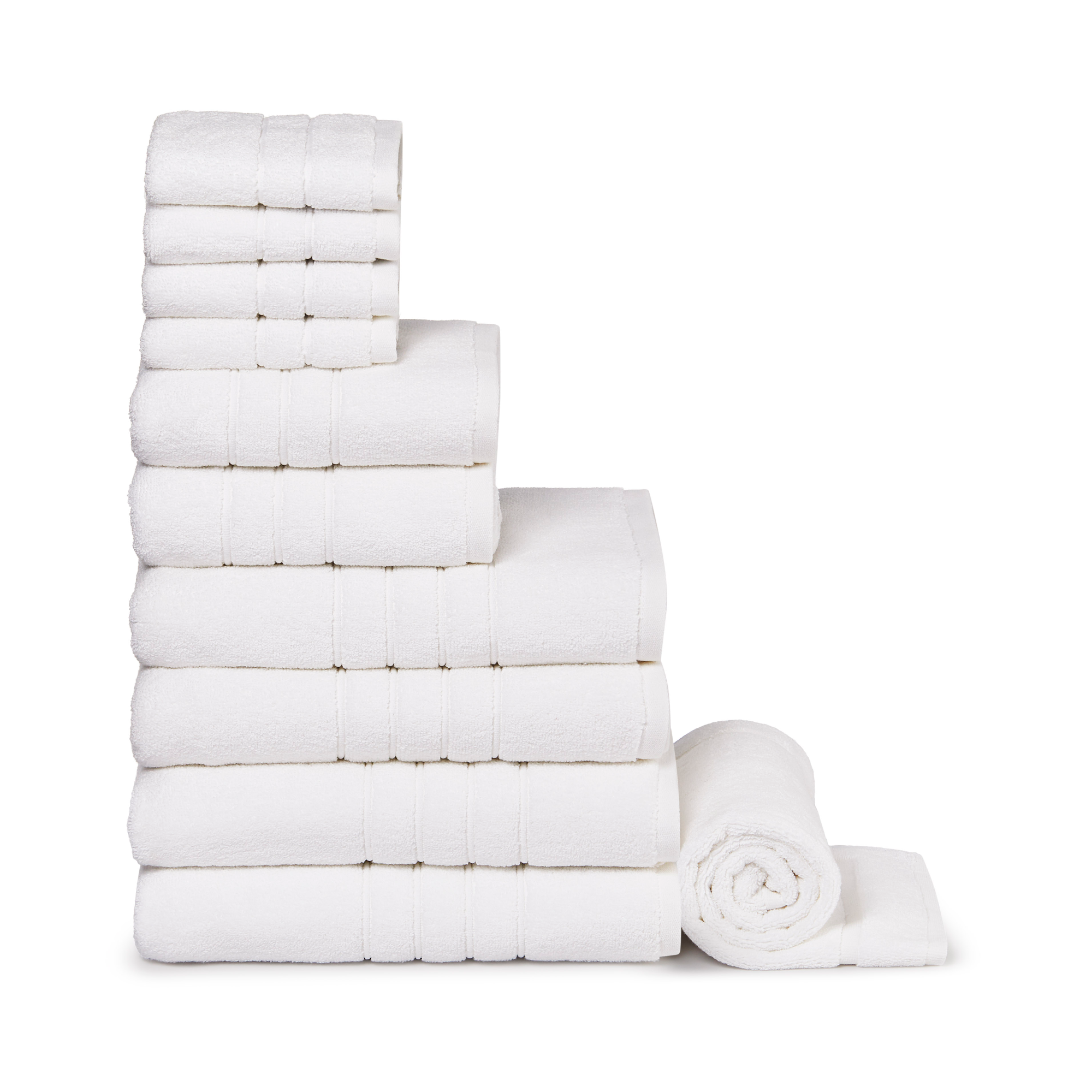 Plush Bath Towel Move In Bundle White