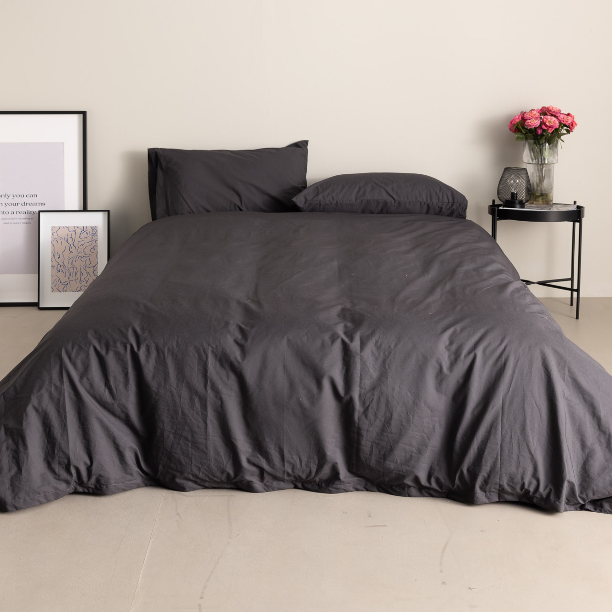 Comfy Charcoal Bed 1